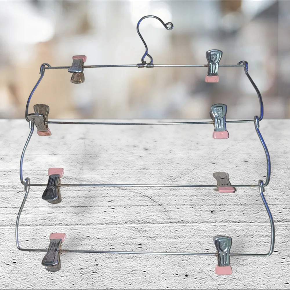 Bundle Of Metal Hangers Some Are Vintage Some Are Not